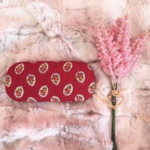 Vera Bradley Bright Red Eyeglasses Case